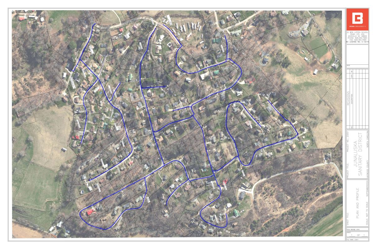 Oak Park Waterline Map